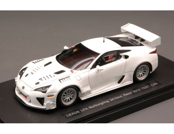 Ebbro EB44891 LEXUS LFA TEST CAR NURBURGRING 2012 WHITE 1:43 Modellino