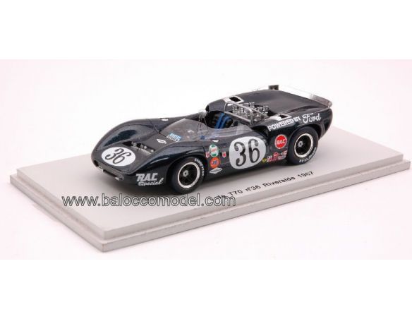 Spark Model S1138 LOLA T 70 N.36 RIVERSIDE 1967 1:43 Modellino