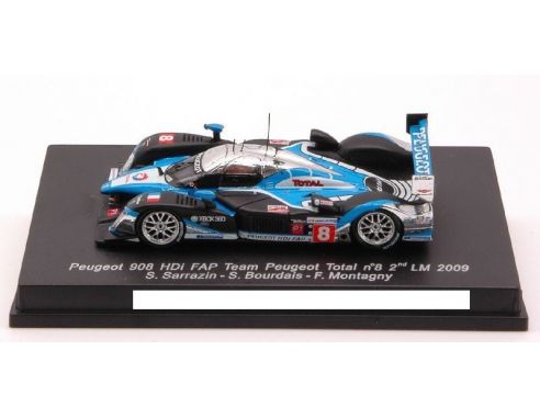 Spark Model S87111 PEUGEOT 908 N.8 2nd LM 2009 1:87 Modellino