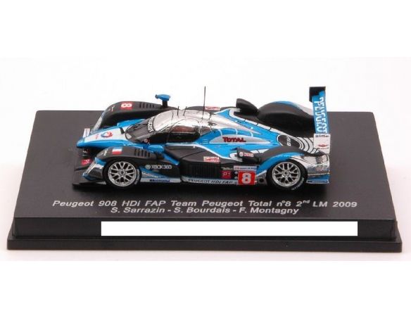 Spark Model S87111 PEUGEOT 908 N.8 2nd LM 2009 1:87 Modellino