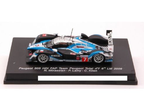 Spark Model S87110 PEUGEOT 908 N.7 6th LM 2009 1:87 Modellino