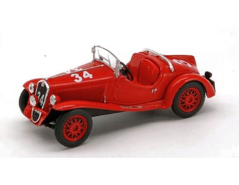 Norev NV770024 FIAT BALILLA SPORT N.34 30th MILLE MIGLIA 1937 BERTI-COIN 1:43 Modellino