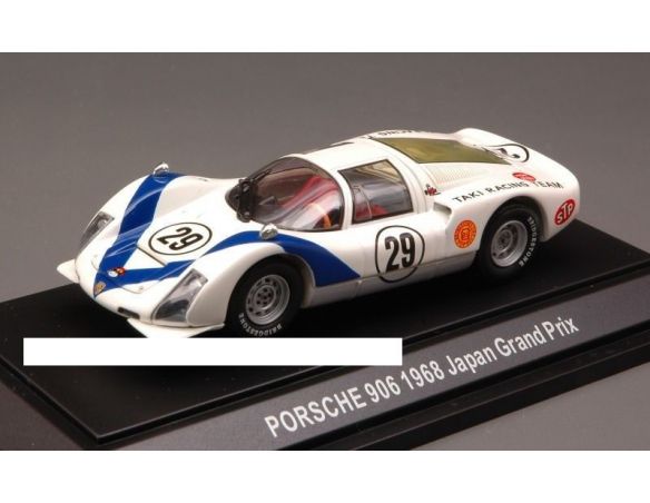 Ebbro EB43636 PORSCHE 906 N.29 7th JAPAN GRAND PRIX 1968 H.KATAHIRA 1:43 Modellino