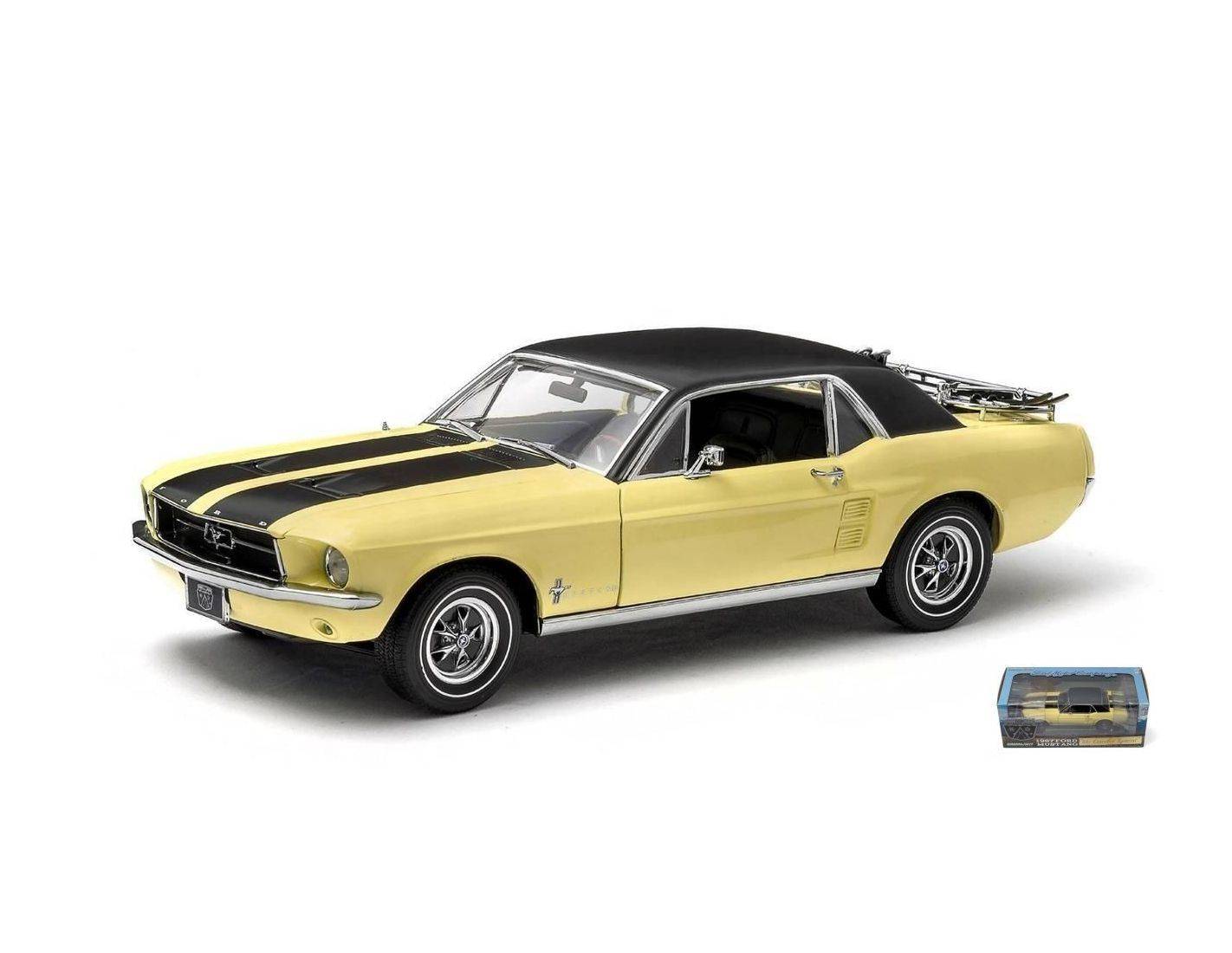 greenlight green12925 ford mustang coupe 1967 yellow 1 18 greenlight green12925 ford mustang coupe 1967 yellow 1 18