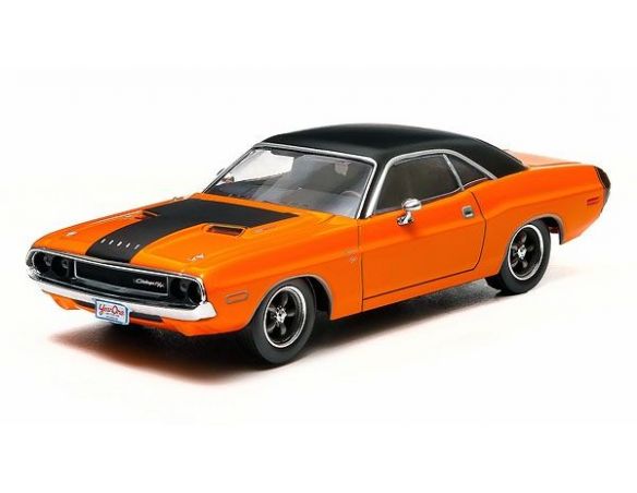 Greenlight GREEN86207 DODGE CHALLENGER r/t 1970 FAST & FURIOUS ORANGE/BLACK 1:43 Modellino