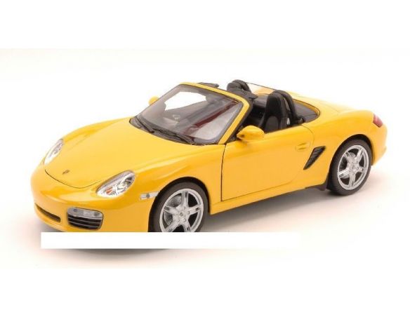 Welly WE0223 PORSCHE BOXSTER S CABRIO 2000 YELLOW 1:24 Modellino