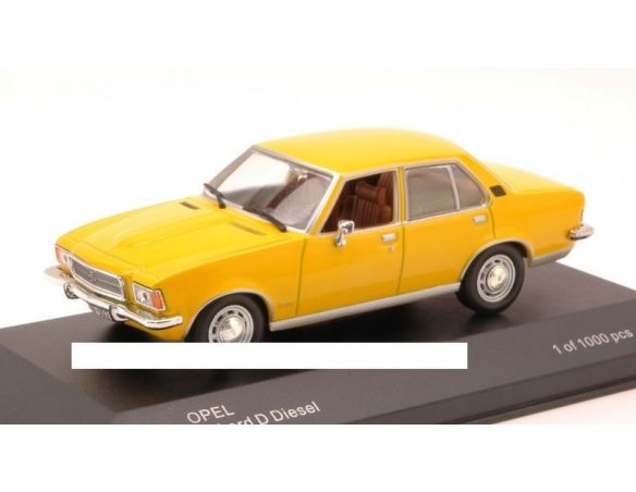 White Box WBS0020 OPEL REKORD D 2100 DIESEL 1973 YELLOW 1:43 Modellino