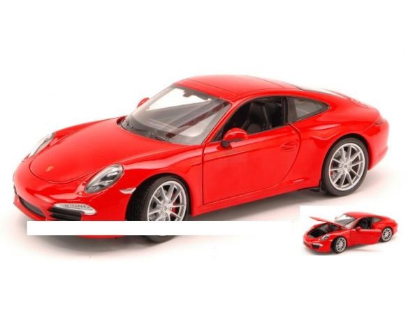 Welly WE0211 PORSCHE 911 CARRERA S (991) 2012 RED 1:24 Modellino