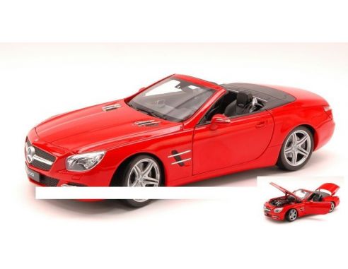 Welly WE18046C-RT MERCEDES SL500 (R231) CONVERTIBLE 2012 RED 1:18 Modellino