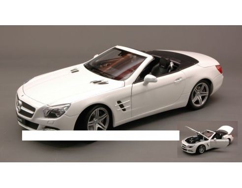 Welly WE18046C-WE MERCEDES SL500 (R231) CONVERTIBLE 2012 WHITE 1:18 Modellino