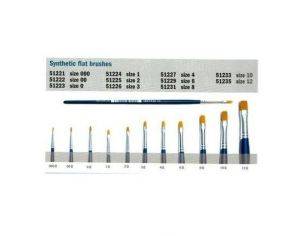 Italeri IT51231 PENNELLO SINTETICO PIATTO 8 Pz.6 Modellino