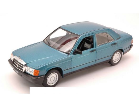 White Box WB124008 MERCEDES 190E (W201) 1983 LIGHT BLUE MET.1:24 Modellino
