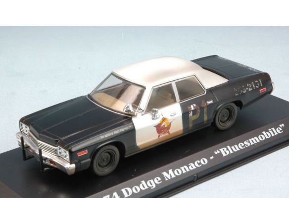 Greenlight GREEN86421 DODGE MONACO 1974 BLUES BROTHERS 1980 1:43 Modellino