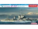 Dragon D1065 GERMAN Z-32 DESTROYER KIT 1:350 Modellino