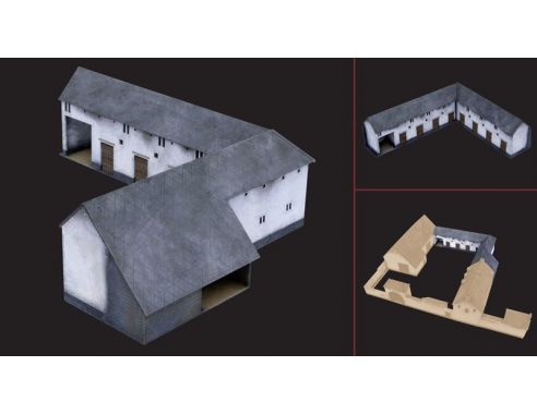 Italeri IT6176 STALLE WATERLOO 1815-2015 LA HAIE SAINTE KIT 1:72 Modellino