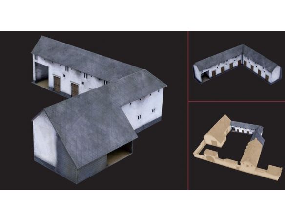 Italeri IT6176 STALLE WATERLOO 1815-2015 LA HAIE SAINTE KIT 1:72 Modellino