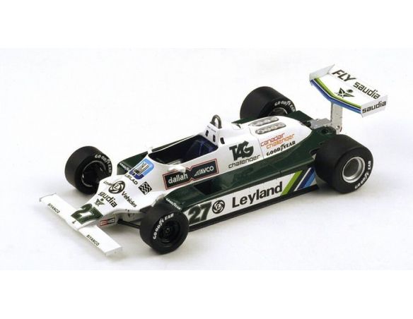 Spark Model S18117 WILLIAMS FW07B A.JONES 1980 N.27 WORLD CHAMPION 1:18 Modellino