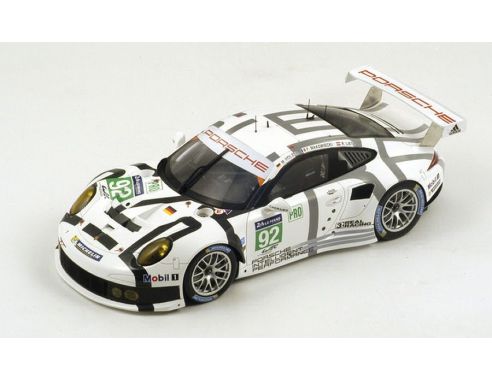 Spark Model S18148 PORSCHE 911 RSR N.92 17th (3rd LMGTE) LM 2014 HOLZER-LIETZ-MAKOW.1:18 Modellino