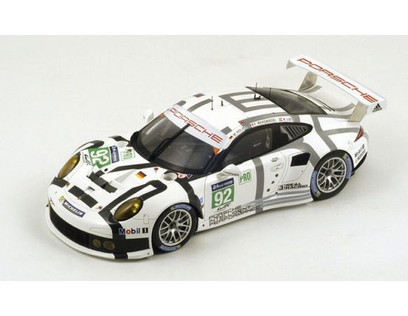 Spark Model S18148 PORSCHE 911 RSR N.92 17th (3rd LMGTE) LM 2014 HOLZER-LIETZ-MAKOW.1:18 Modellino