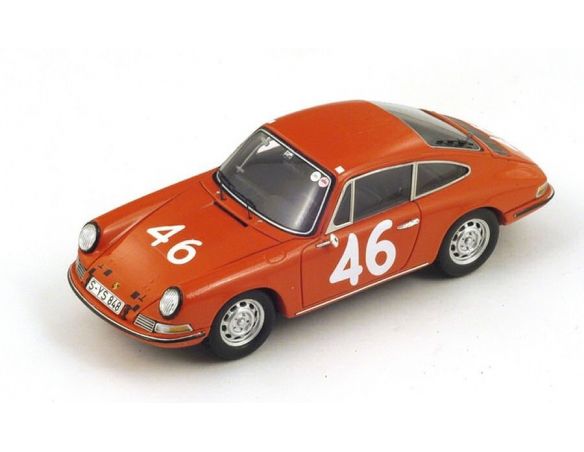Spark Model S4024 PORSCHE 911S N.46 7th (WINNER CLASS) TARGA FLORIO 1967 KILLY-CAHIER 1:43 Modellino