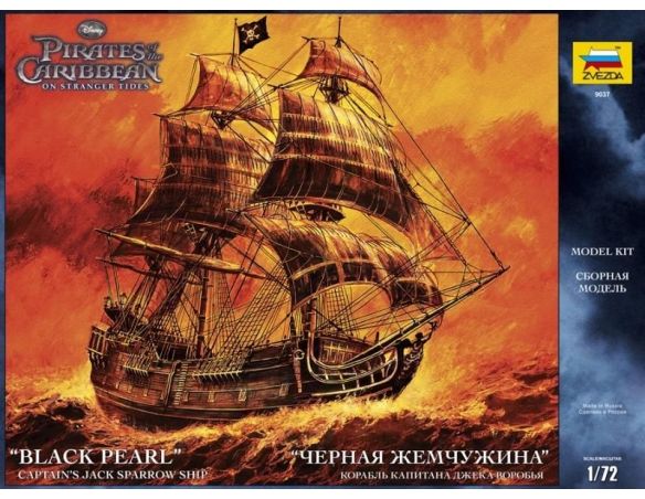 Zvezda Z9037 NAVE PIRATE SHIP BLACK PEARL KIT 1:72 Modellino