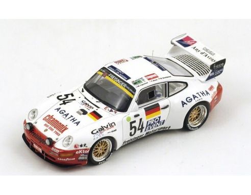 Spark Model S0993 PORSCHE 911 BI-TURBO N.54 19th LM 1995 KAUFMANN-HANE-LIGONNET 1:43 Modellino