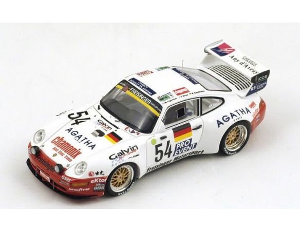 Spark Model S0993 PORSCHE 911 BI-TURBO N.54 19th LM 1995 KAUFMANN-HANE-LIGONNET 1:43 Modellino