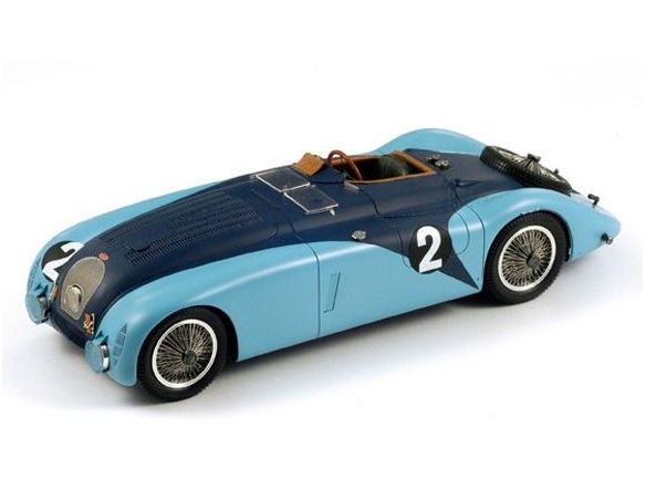 Spark Model S18LM37 BUGATTI 57G N.2 WINNER LM 1937 J.P.WIMILLE-R.BENOIST 1:18 Modellino