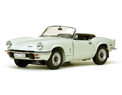 SunStar SS1049 TRIUMPH SPITFIRE MK IV OPEN CONVERTIBLE 1970 GLACIER WHITE 1:18 Modellino