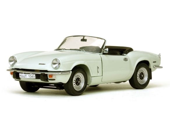 SunStar SS1049 TRIUMPH SPITFIRE MK IV OPEN CONVERTIBLE 1970 GLACIER WHITE 1:18 Modellino