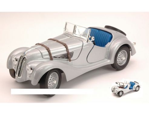 White Box WB18002 BMW 328 1940 SILVER 1:18 Modellino