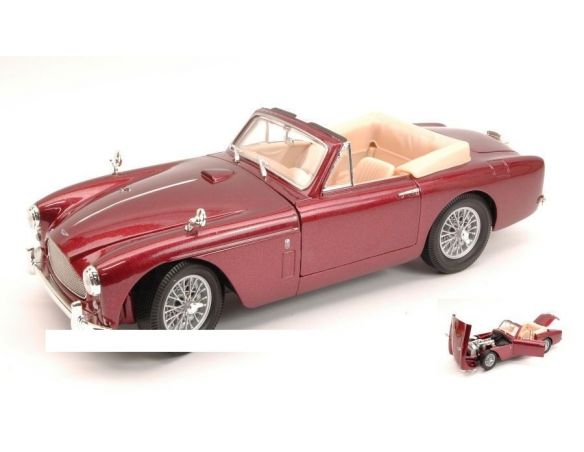 White Box WB18001 ASTON MARTIN DB 2-4 MK III DHC 1958 METALLIC DARK RED 1:18 Modellino