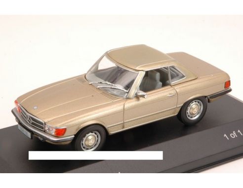 White Box WB116 MERCEDES 350 SL (R107) 1971 GOLD METALLIC 1:43 Modellino