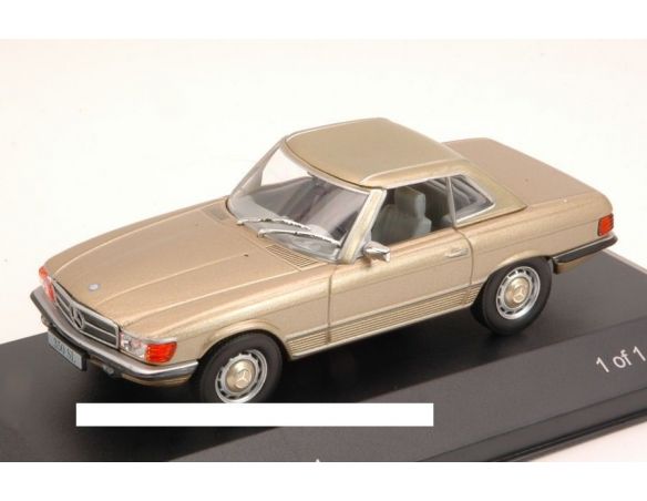 White Box WB116 MERCEDES 350 SL (R107) 1971 GOLD METALLIC 1:43 Modellino