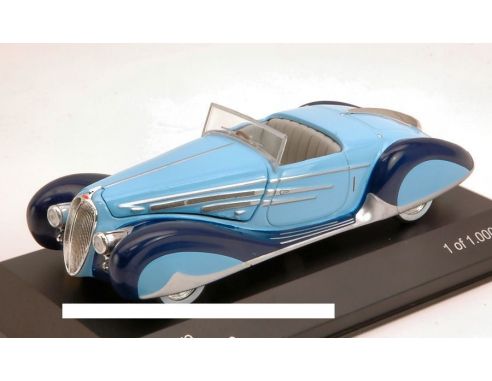 White Box WB097 DELAHAYE 165 V12 1938 LIGHT BLUE/DARK BLUE 1:43 Modellino