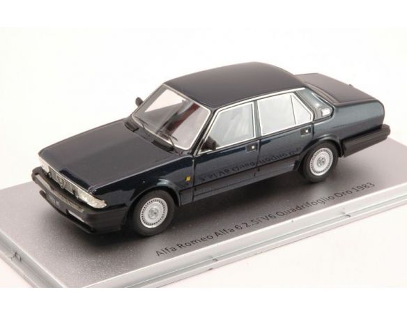 Kess Model KS43000151 ALFA ROMEO ALFA 6 2.5i V6 QUADRIFOGLIO ORO 1983 NIGHT BLUE MET.1:43 Modellino