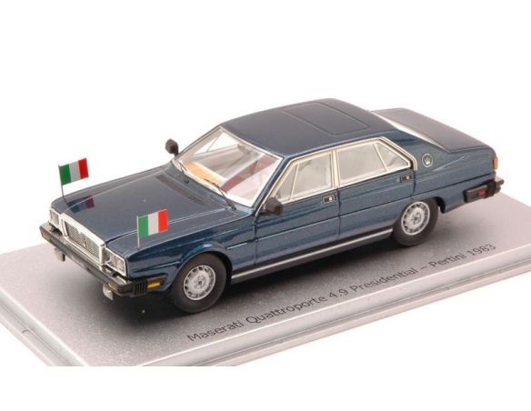 Kess Model KS43014011 MASERATI QUATTROPORTE 4.9 1983 PRESIDENTE PERTINI BLU SERA 1:43 Modellino