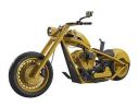 ERTL 21648P Caterpillar Chopper Bike Giallo 1:10 Cat Modellino