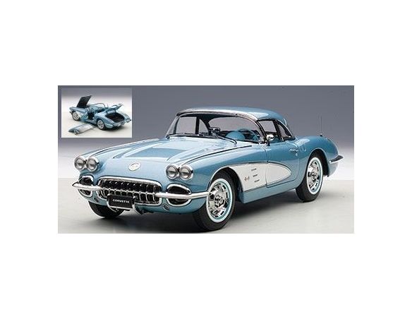 Auto Art / Gateway AA71146 CHEVROLET CORVETTE 1958 BLUE 1:18 Modellino