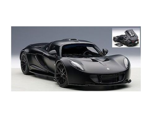 Auto Art / Gateway AA75401 HENNESSEY VENOM GT 2012 BLACK 1:18 Modellino