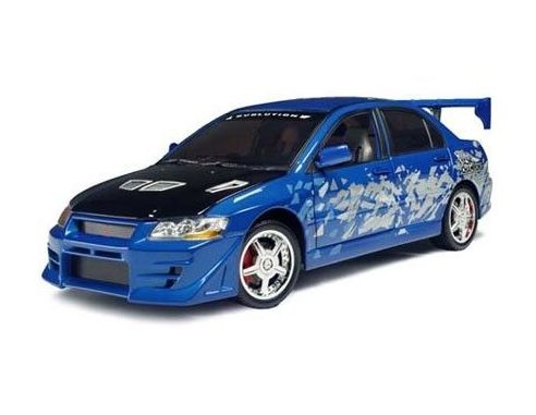 ERTL 33700 MITSUBISHI EVO VII 2001 BLUE 1/18 Modellino