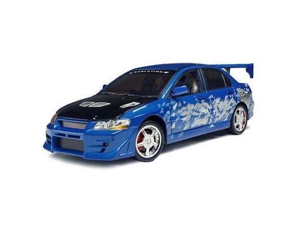 ERTL 33700 MITSUBISHI EVO VII 2001 BLUE 1/18 Modellino
