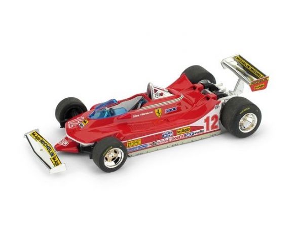 Brumm BM0578 FERRARI 312 T4 G.VILLENEUVE 1979 N.12 WINNER USA OVEST GP 1:43 Modellino