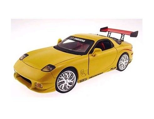 ERTL 33797 MAZDA RX7 YELLOW 1/18 Modellino