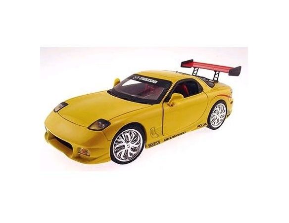ERTL 33797 MAZDA RX7 YELLOW 1/18 Modellino