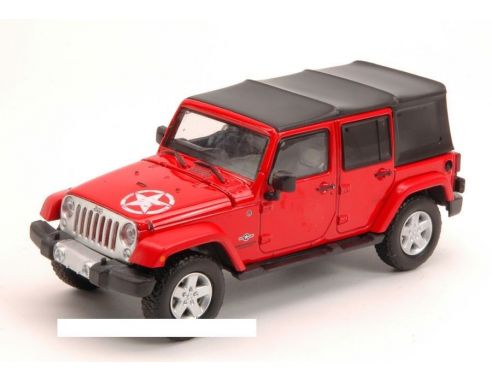 Greenlight GREEN86063 JEEP WRANGLER UNLIMITED FREEDOM EDITION 2014 RED 1:43 Modellino