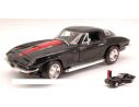Auto World AMM1004 CHEVY CORVETTE 427 1967 BLACK/RED 1:18 Modellino