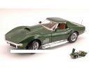 Auto World AMM1010 CHEVROLET CORVETTE STINGRAY 1969 GREEN 1:18 Modellino