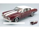 Auto World AMM1011 CHEVROLET CHEVELLE SS 1970 BURN RED/WHITE 1:18 Modellino