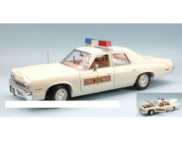 Auto World AMM1019 DODGE MONACO 1974 ILLINOIS STATE POLICE 1:18 Modellino